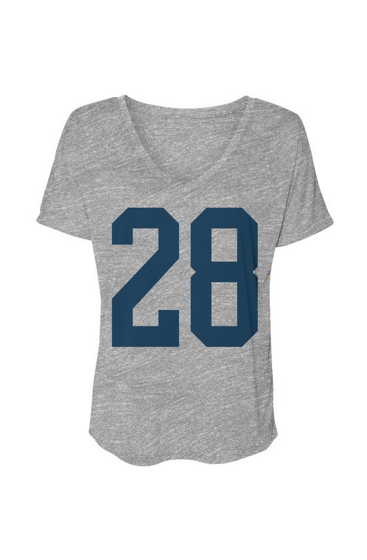 28 V-Neck Tee Grey